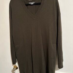 Stylish Vince V-Neck 80% Wool & 30% Cashmere-Blend Sweater Dress size S
